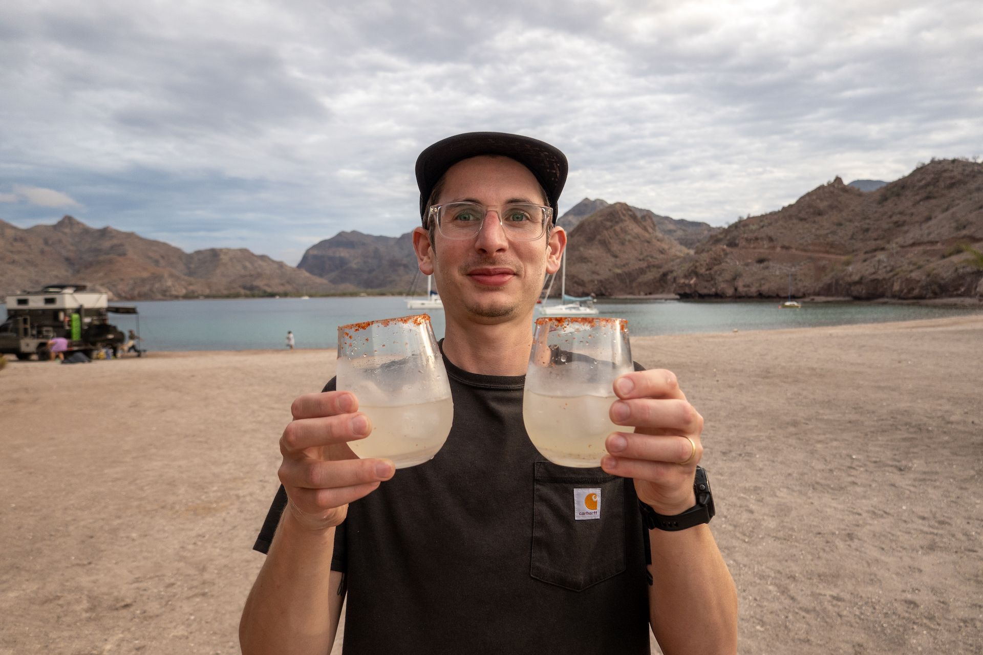 Victor made his first margaritas!