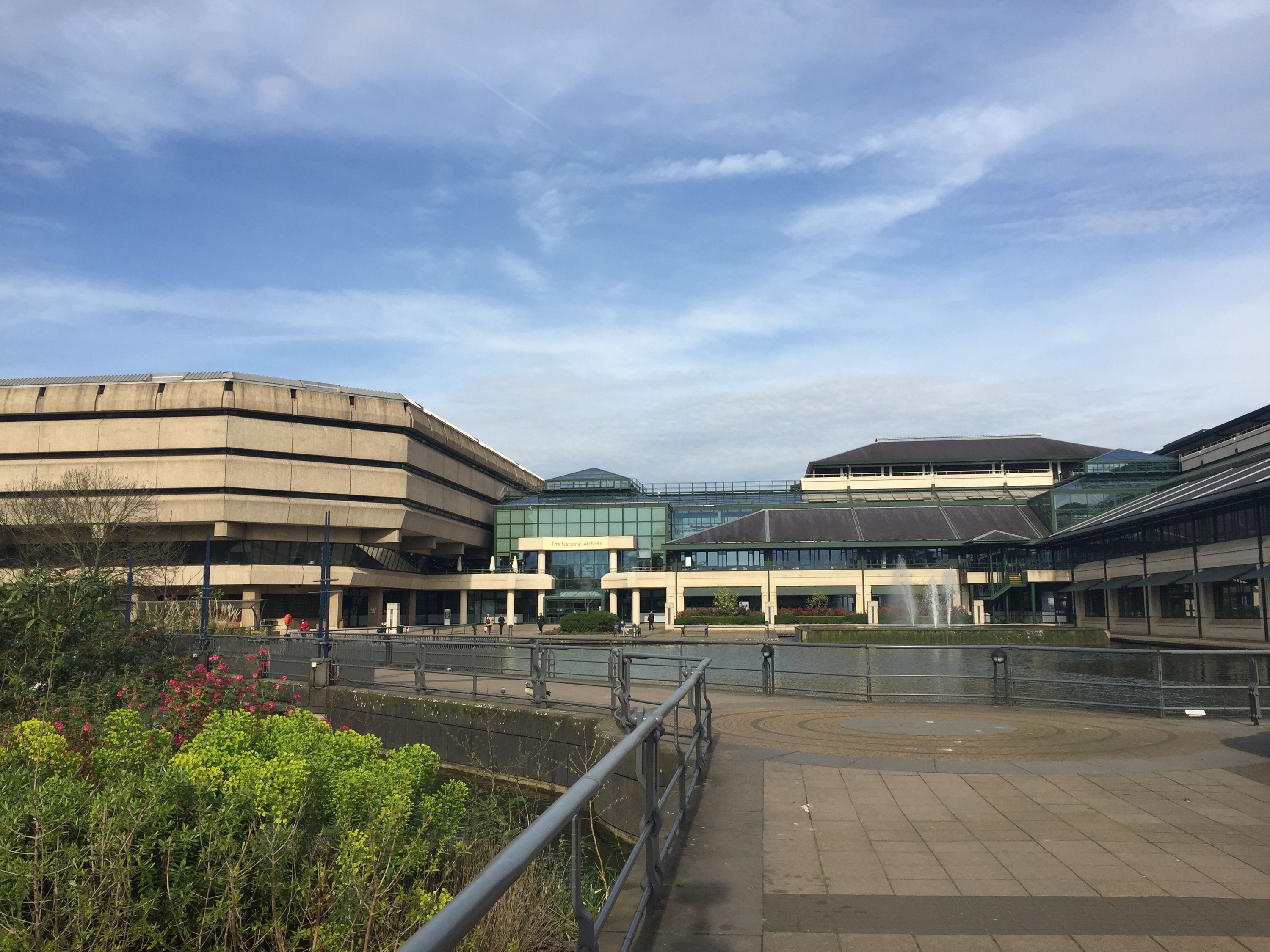 The British National Archives near Kew Gardens, London. Photo taken in 2022.