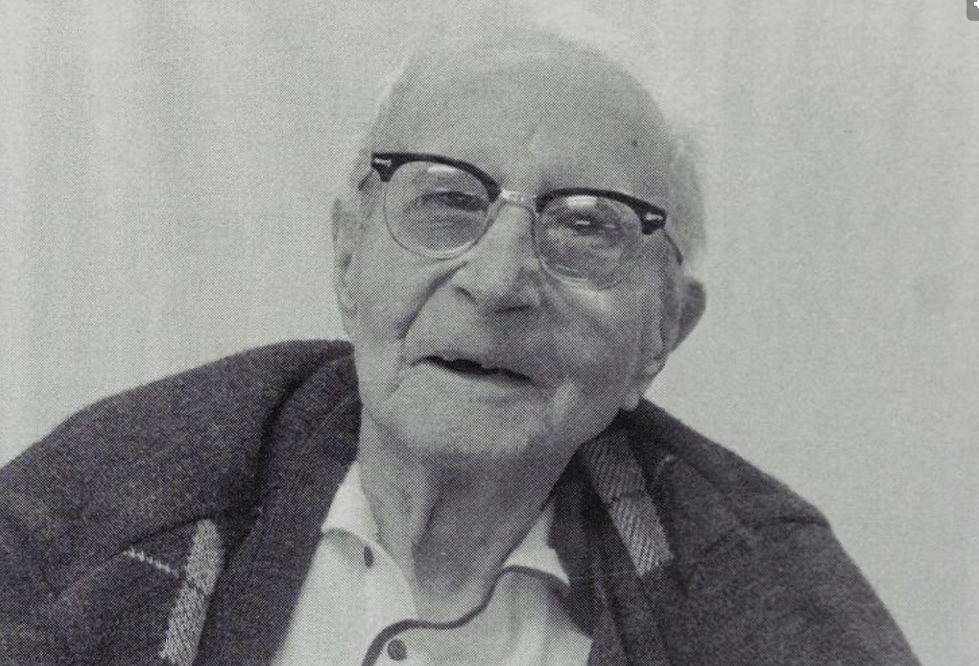 Nathan Cook, age 103, poses for the camera at the VA Nursing Home in Phoenix, Arizona.