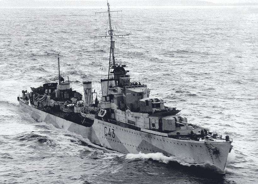 HMS Tartar pictured in 1944.