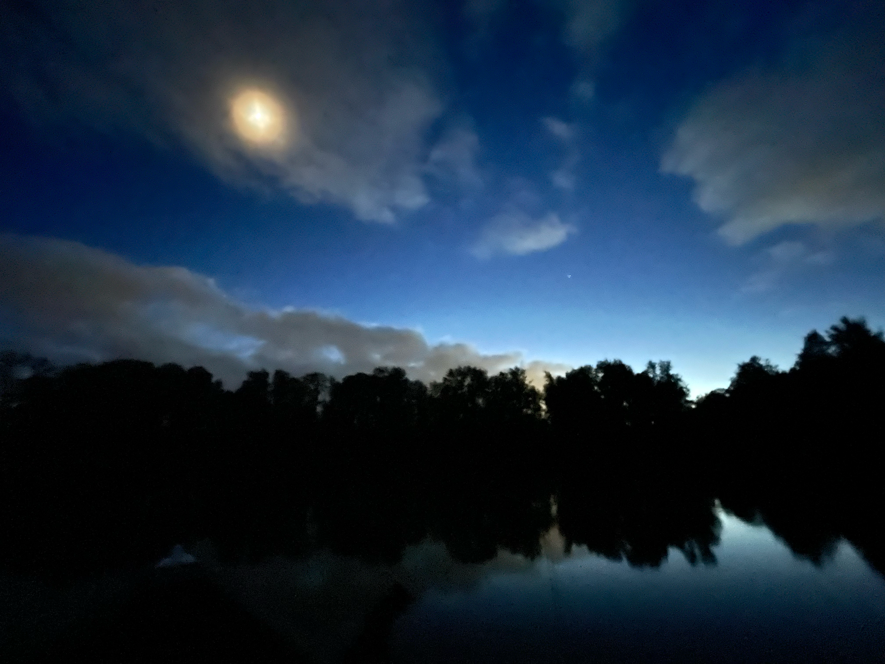 On the lake under the moon, 2024 - 05 - 13, 9:47 p.m.