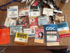 A sample of my badge collection.