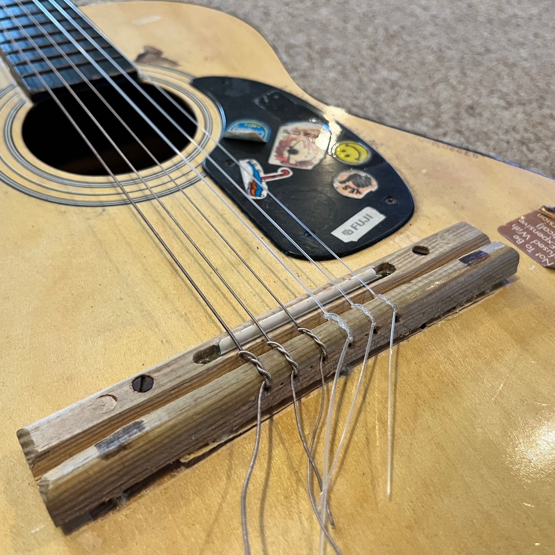 Angled view of the bridge, which my dad hand-made.