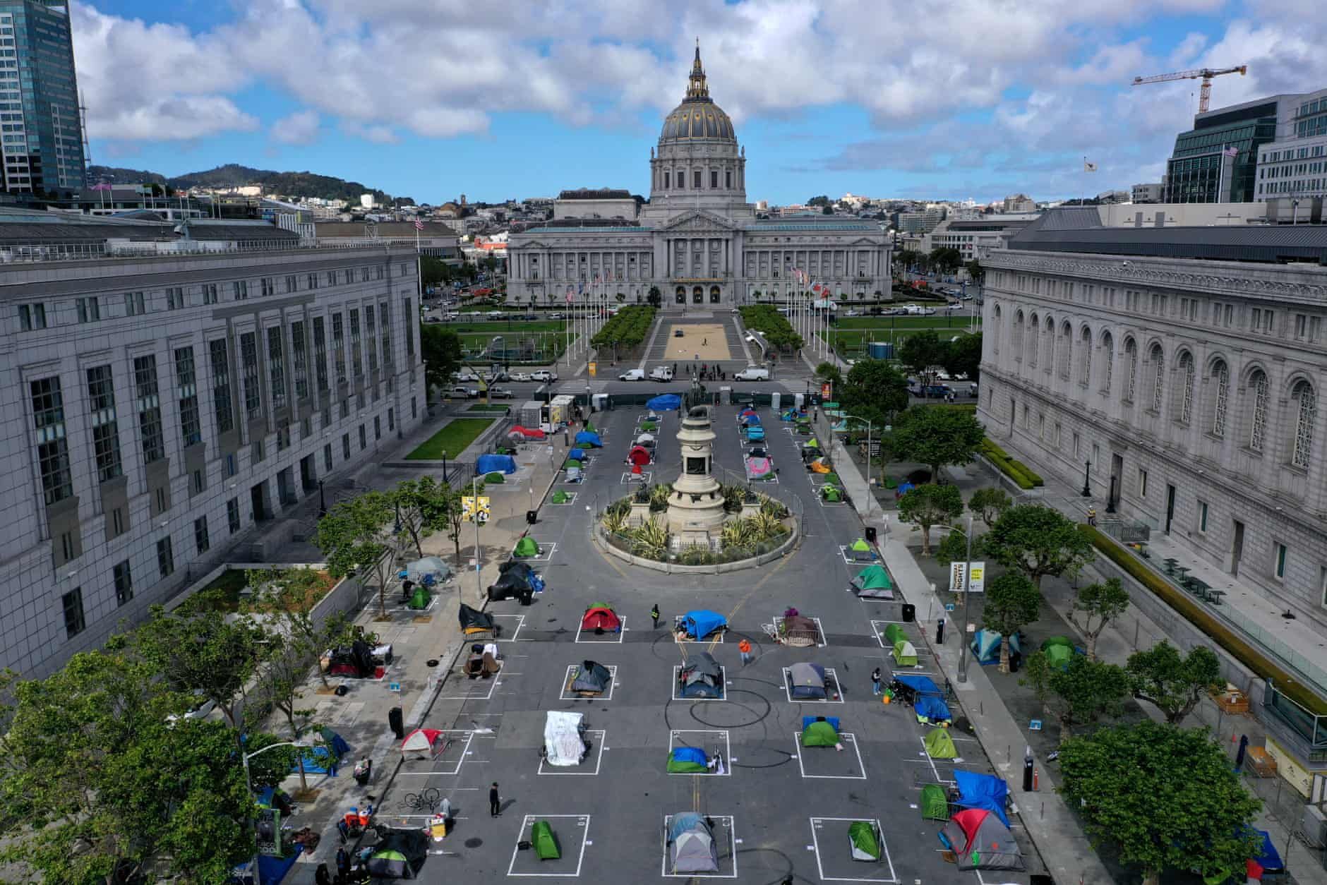 sanctioned tent camp