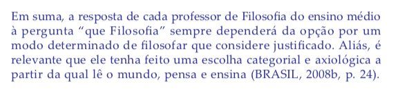 Orientações curriculares nacionais para o ensino médio/filosofia