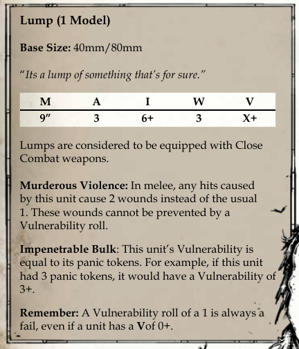 Lump in the v18 Playtest