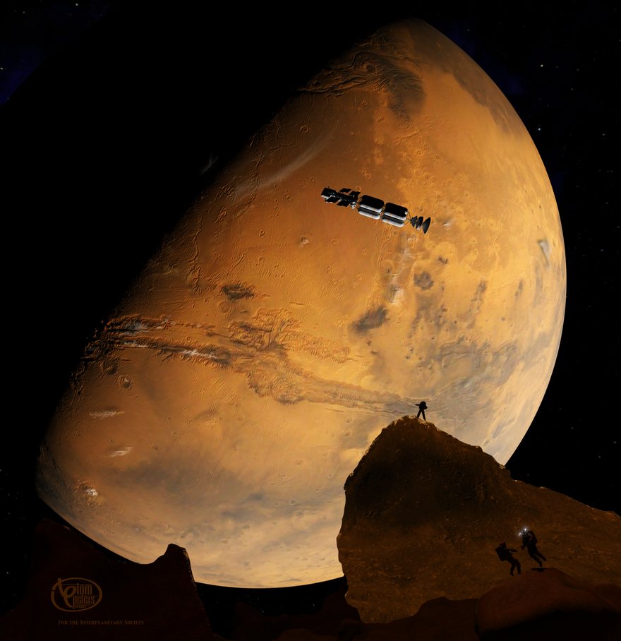 Mars from Phobos by Thomas Peters