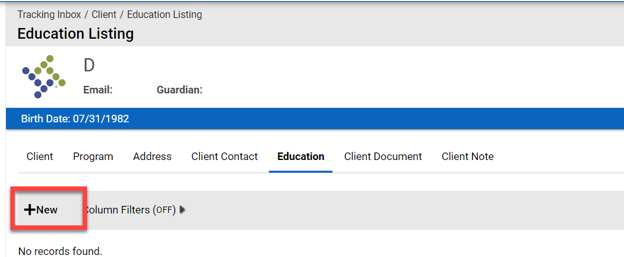 Client Education Listing; +New