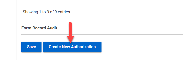 Create new Authorization Button