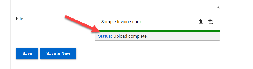 Document Upload Complete