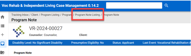 Breadcrumbs > Program Note Listing