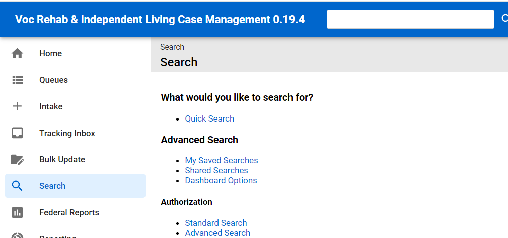 Advanced Search Options