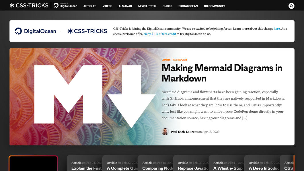 Featured image for Mermaid Diagrams on CSS-Tricks