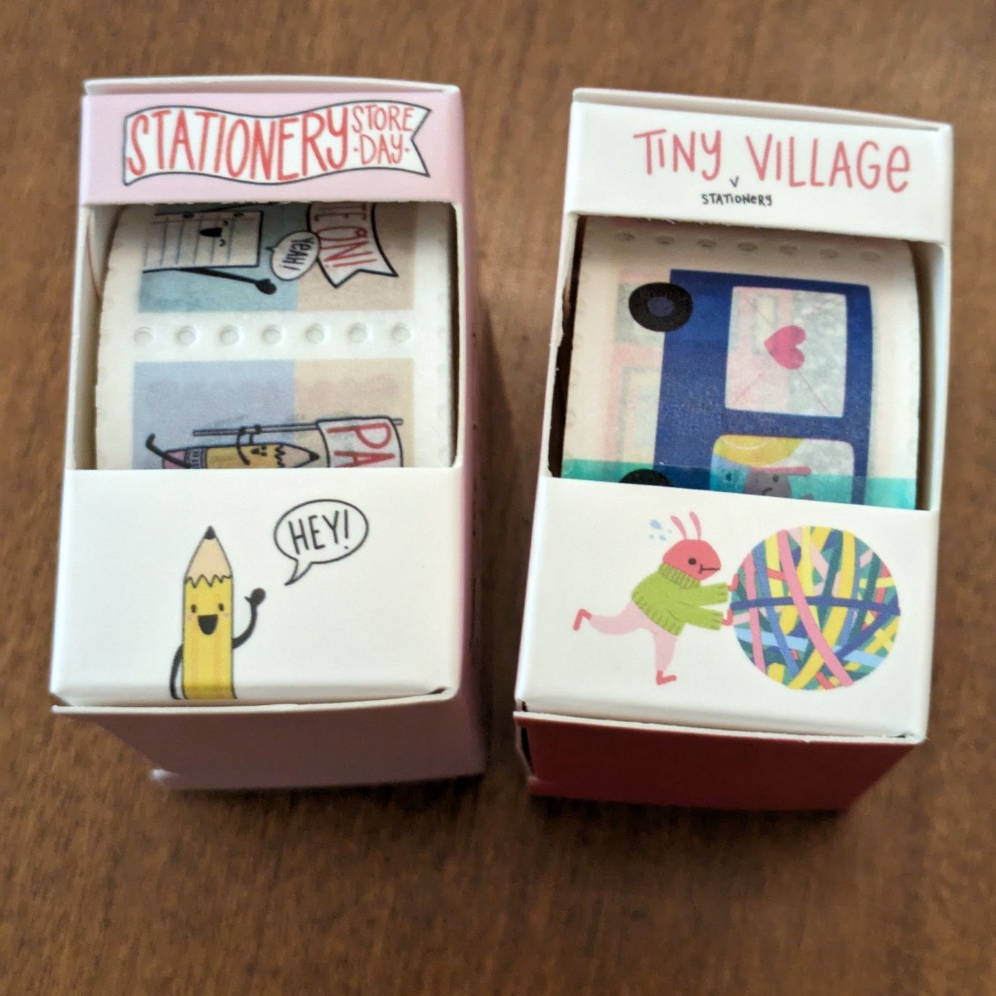 Stationery Store Day washi tape that's perforated like a stamp roll. 