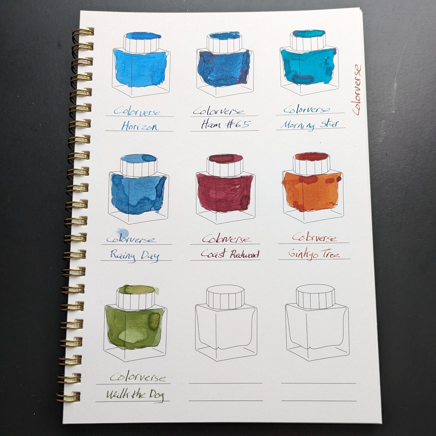 I recently had a pen using my last bit of Colorverse Supernova, but did I remember to swatch it before cleaning out the pen? No, of course I didn't. 