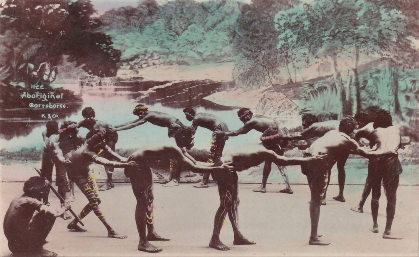 Aboriginal Corroboree - An event where Australian Aborigines interact with the Dreamtime through dance, music and costume