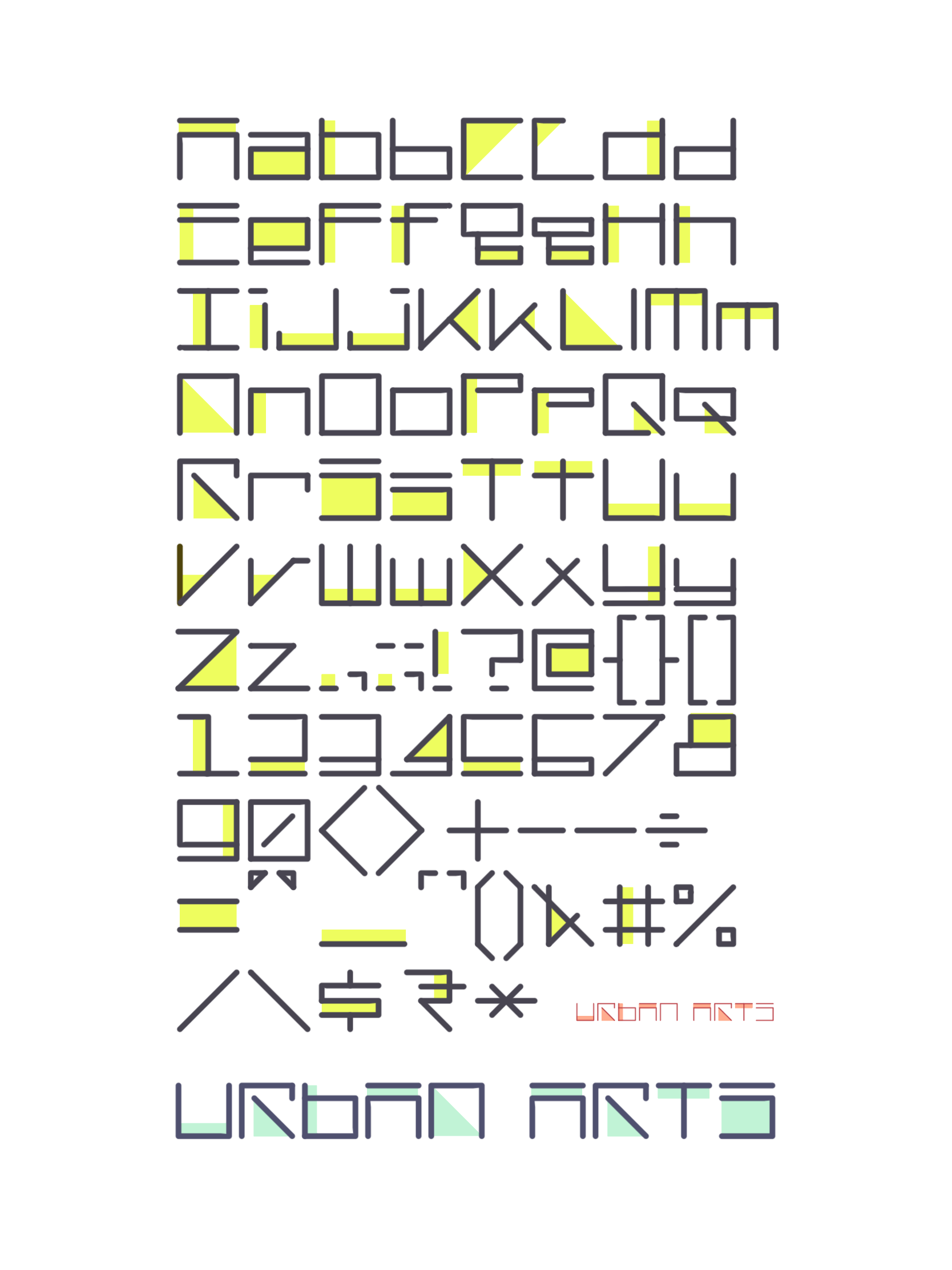 Urban Arts Font - Filled