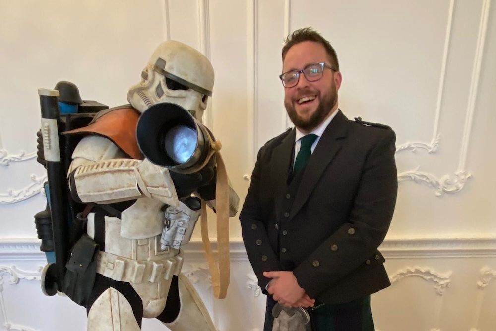Me and Ross the Stormtrooper
