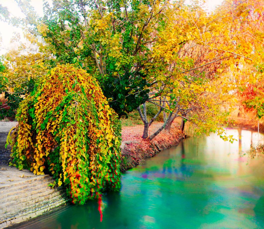 Irrigation canal in the Murgab Estate