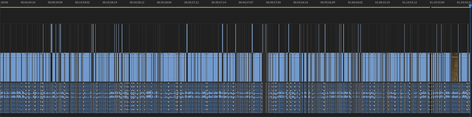 My stringout timeline with selects