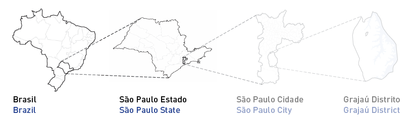 A map of the state of sao paulo Description automatically generated