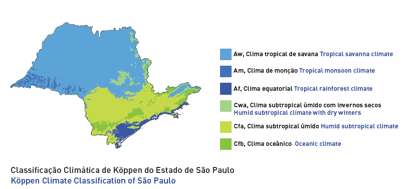 A map of brazil with different colors Description automatically generated
