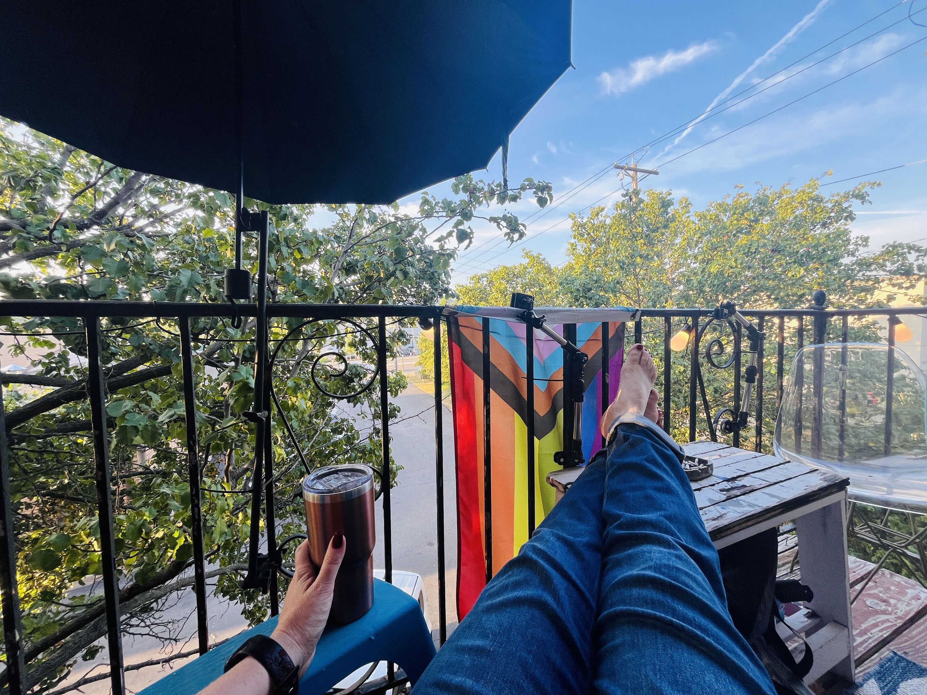 Morning on the balcony