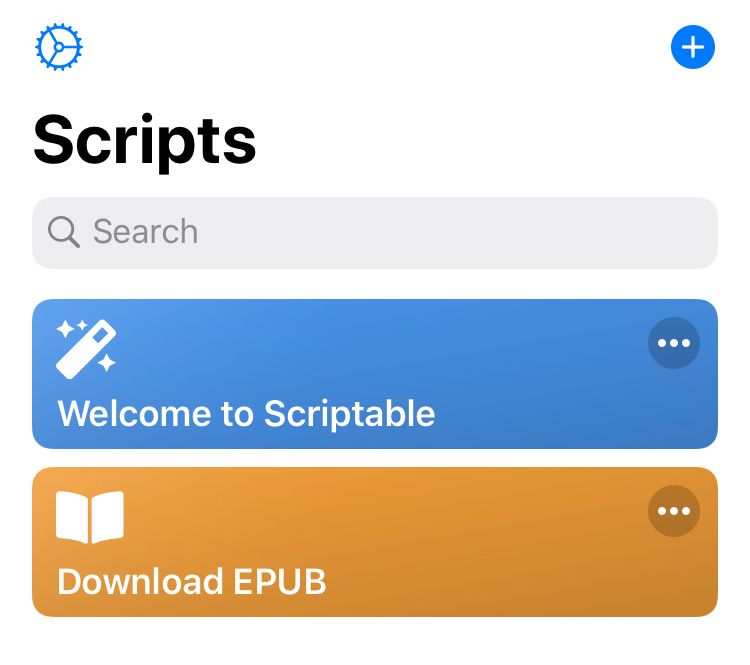 Download EPUB script in Scriptable