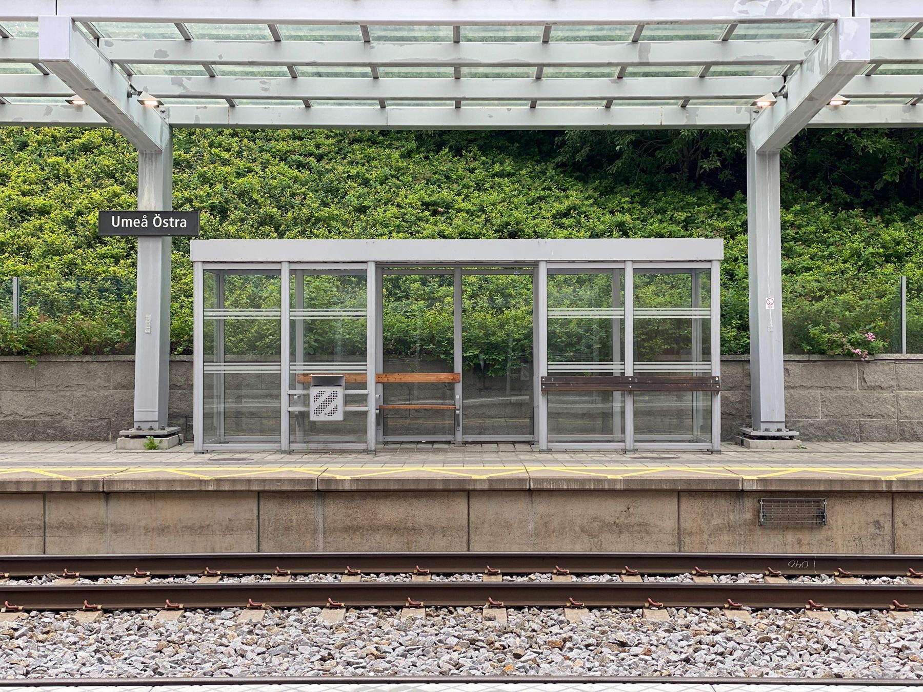 Waiting for the train