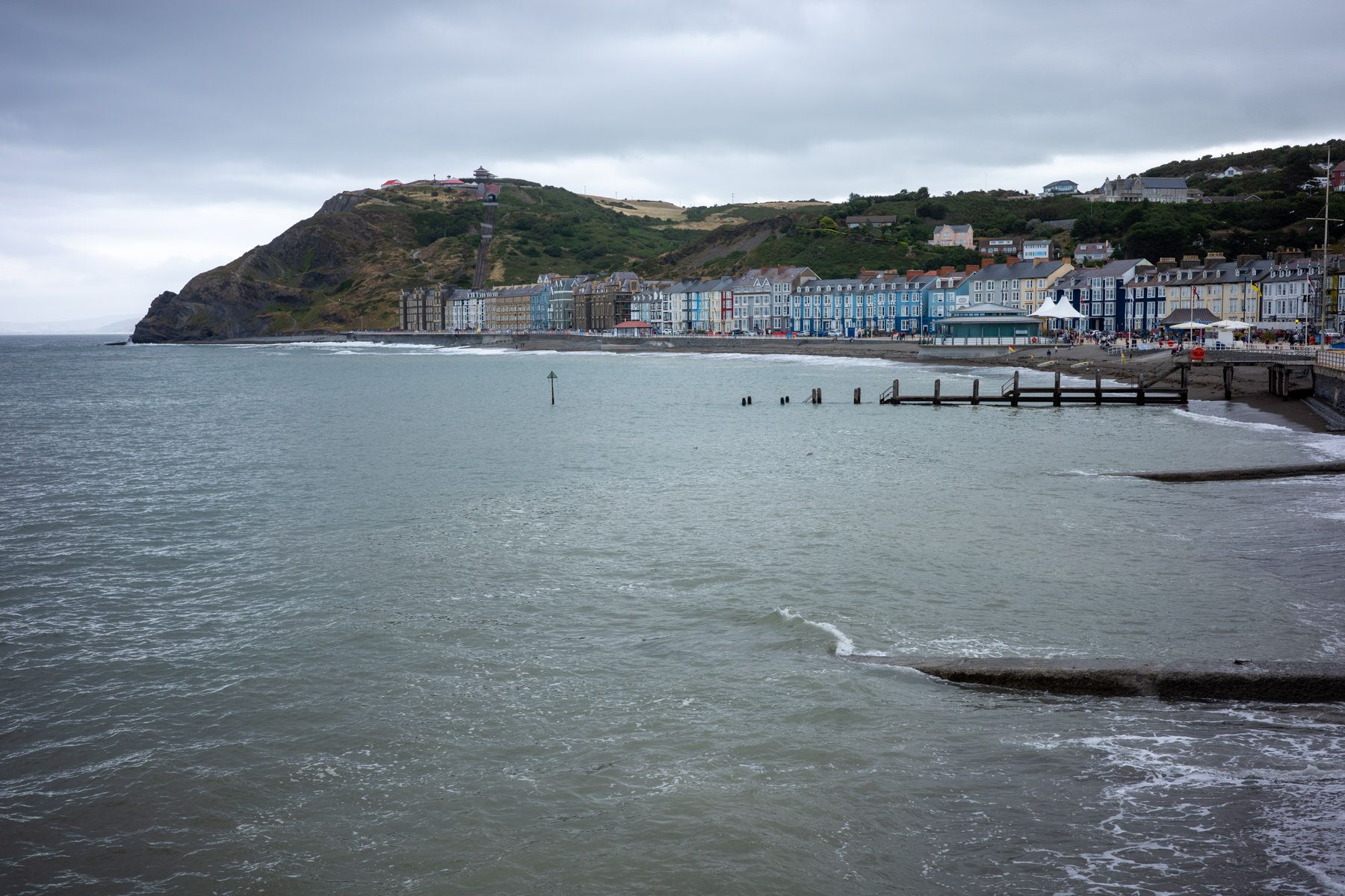 The northern part of the promenade