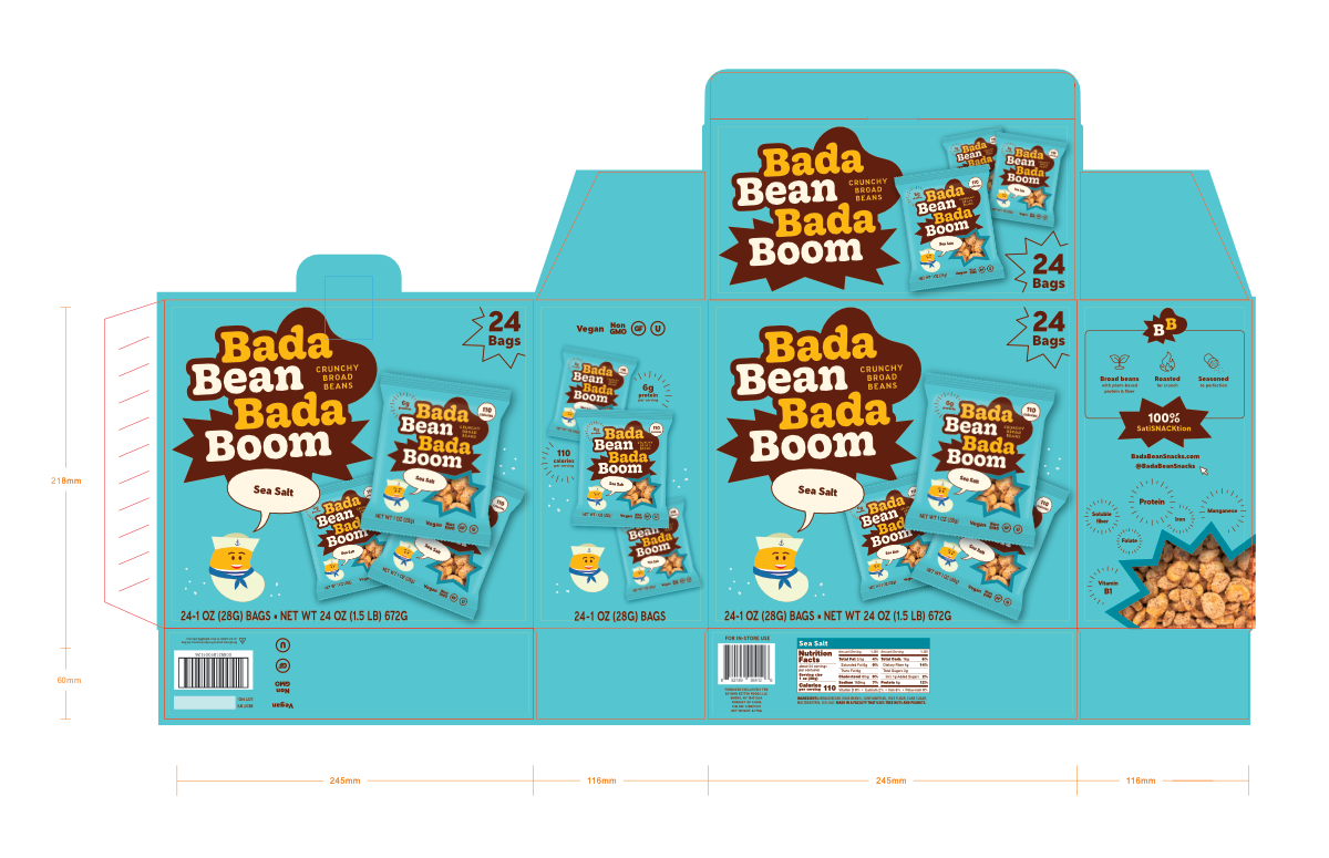BadaBean Dieline Examples