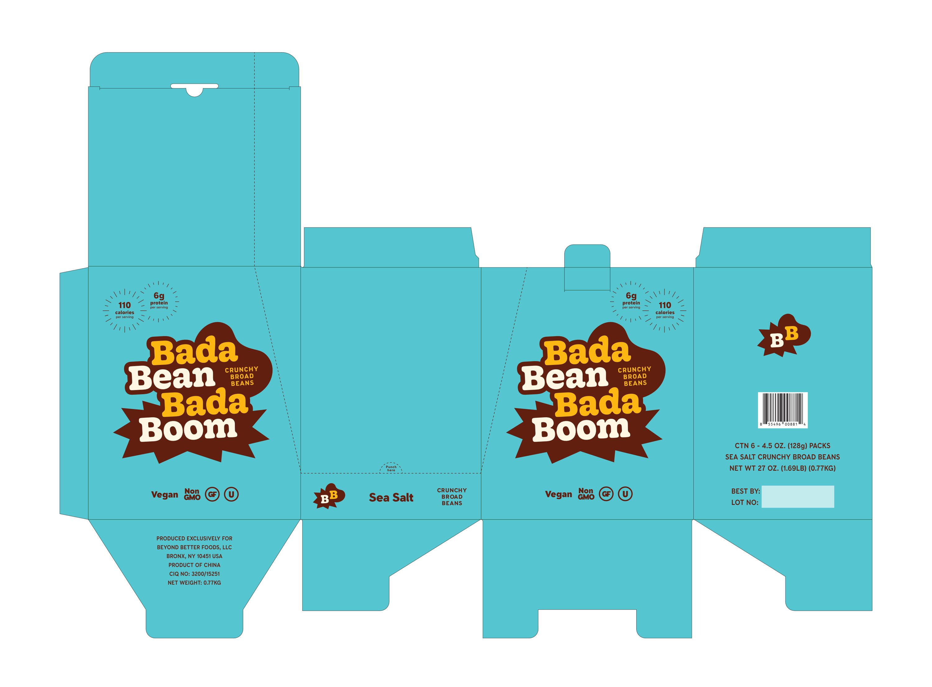 BadaBean Dieline Examples