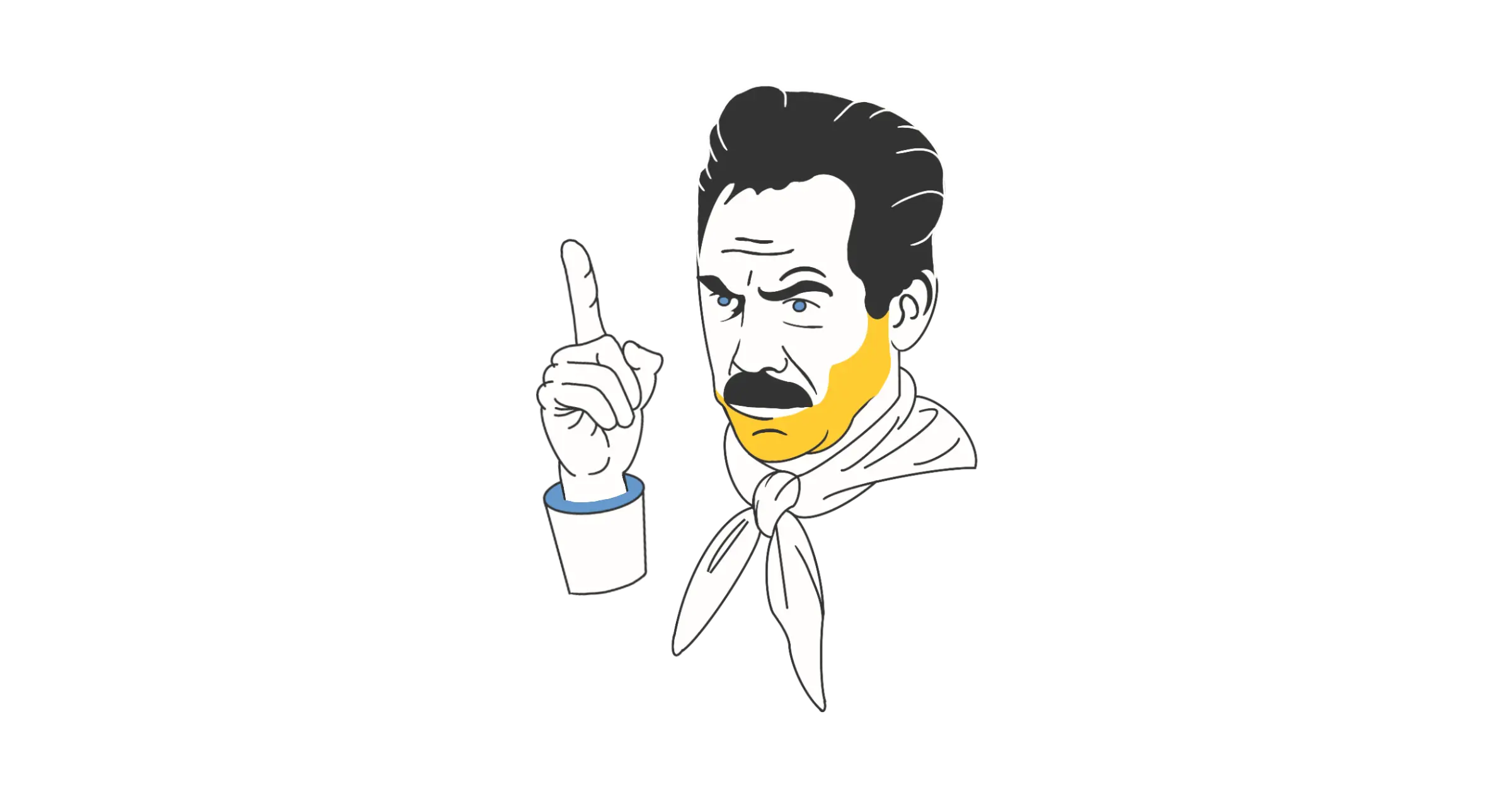 Soup Nazi intone drawing by @lev.lc