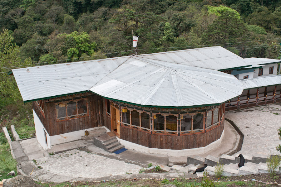A small family-run restaurant in Bhutan