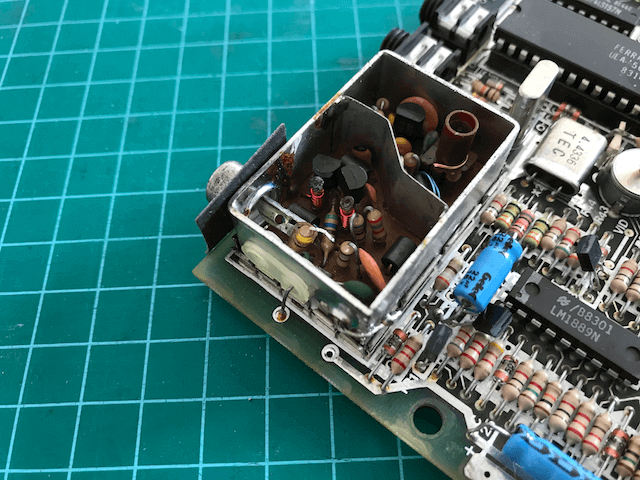 De-solder the resistor from center pin of the RF socket