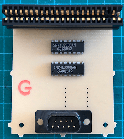 PCB front-side of the RAM Joystick Interface