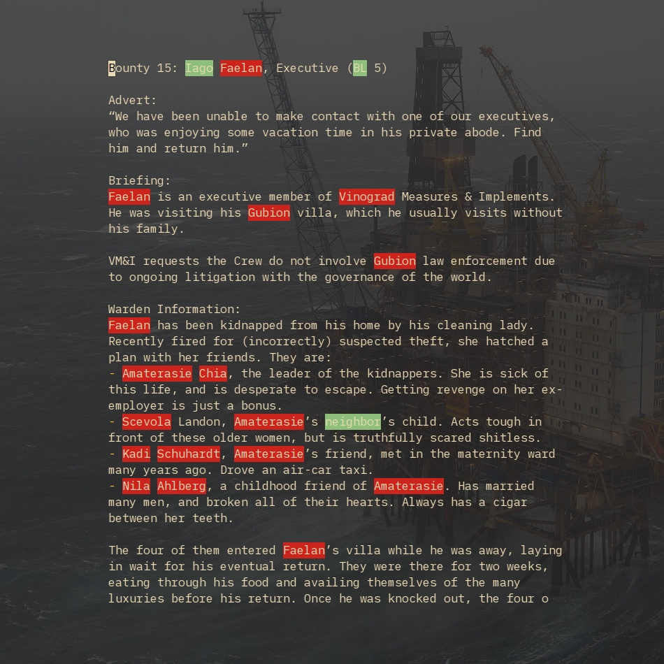 The same bounty from before, in Vim.