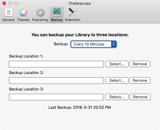 MWeb Backup