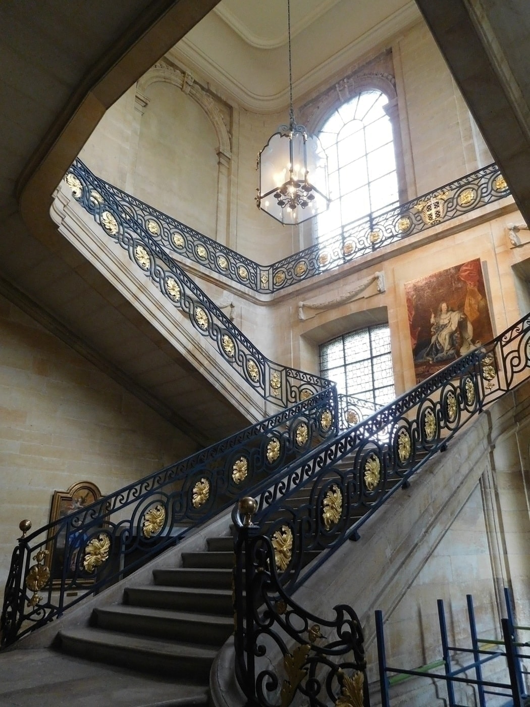 The grand staircase inside the abbey