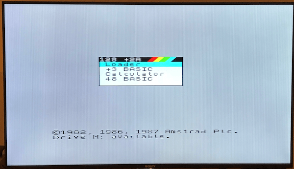 Normal boot screen