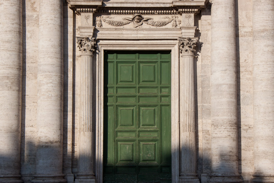 A cathedral door somewhere in Rome